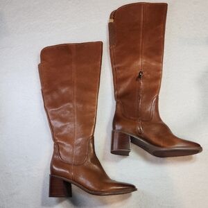 27 EDIT Tan Heeled Boots